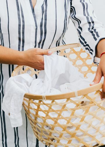 Cestini Pieghevoli per il Bucato in Case Compatte